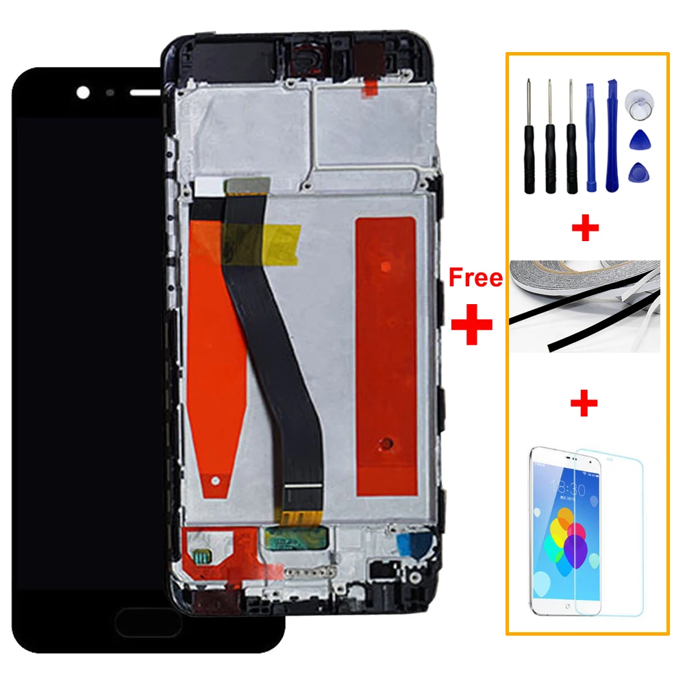 

New Original Grade A+++ 5.1Inch LCD With Frame LCD Screen Display For HUAWEI P10 LCD Screen With Digitizer VTR-AL00