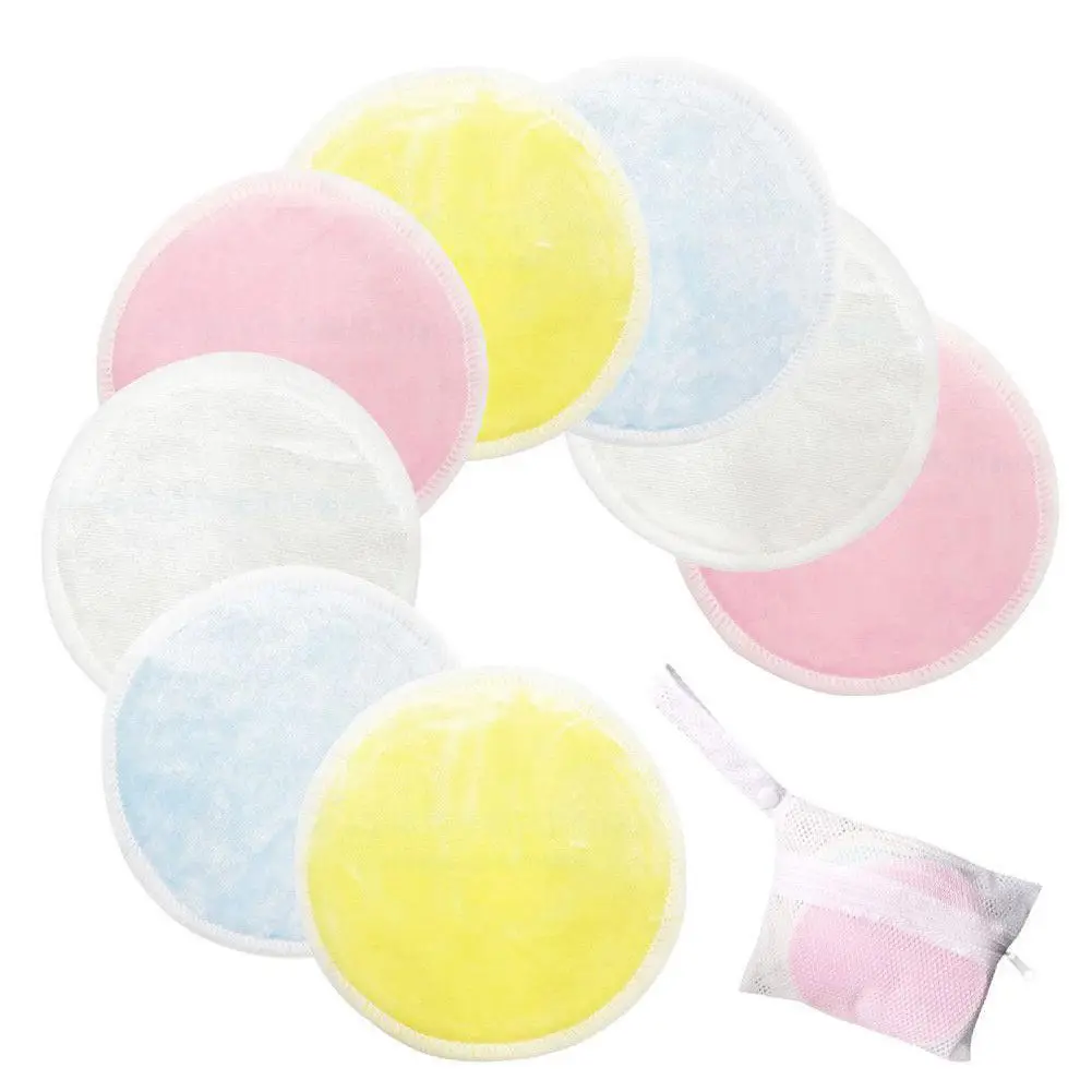 

20 x Soft Bamboo Cotton Deep Cleansing Face Wipes Makeup Remover Pad Reusable UK