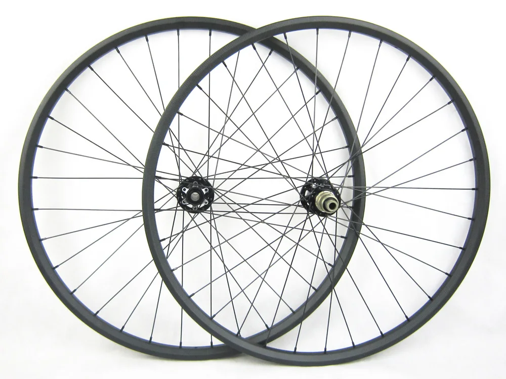 1510g 27.5er 35mm Super Wide MTB Carbon Bicycle Wheelset for AM, 28Hin