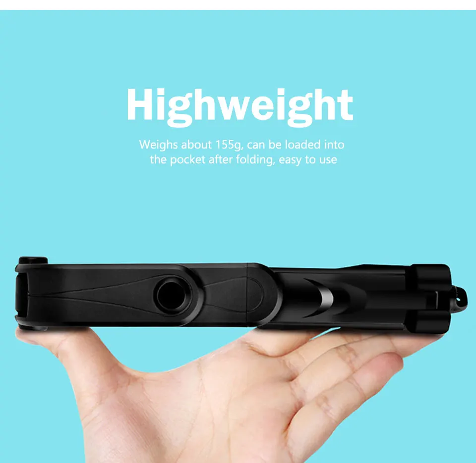 Wireless Bluetooth Selfie Stick Mini Tripod Extendable Monopod Universal Portable Handheld for IOS Android Smart Phone (3)