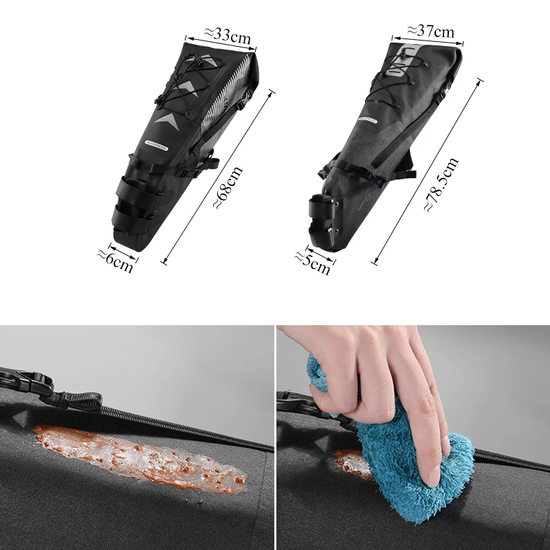 Top ROCKBROS 10L MTB Bicycle Bike Rear Bags Waterproof Multi-function Adjustable Ultra-Large Cycling Bike Bags Triangle Saddle Bag 1 Top ROCKBROS 10L MTB Bicycle Bike Rear Bags Waterproof Multi-function Adjustable Ultra-Large Cycling Bike Bags Triangle Saddle Bag 1