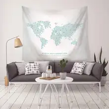 Home Decorative Wall Hanging Carpet Tapestry Rectangle Bedspread Vintage Sailing Boat Rudder compass Anchor Pattern