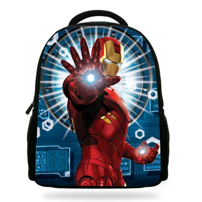 14 дюймов Mochila IronMan сумка школьный детский рюкзак для мальчиков мультяшный принт Железный человек рюкзак Детская школьная сумка - Цвет: 7F18