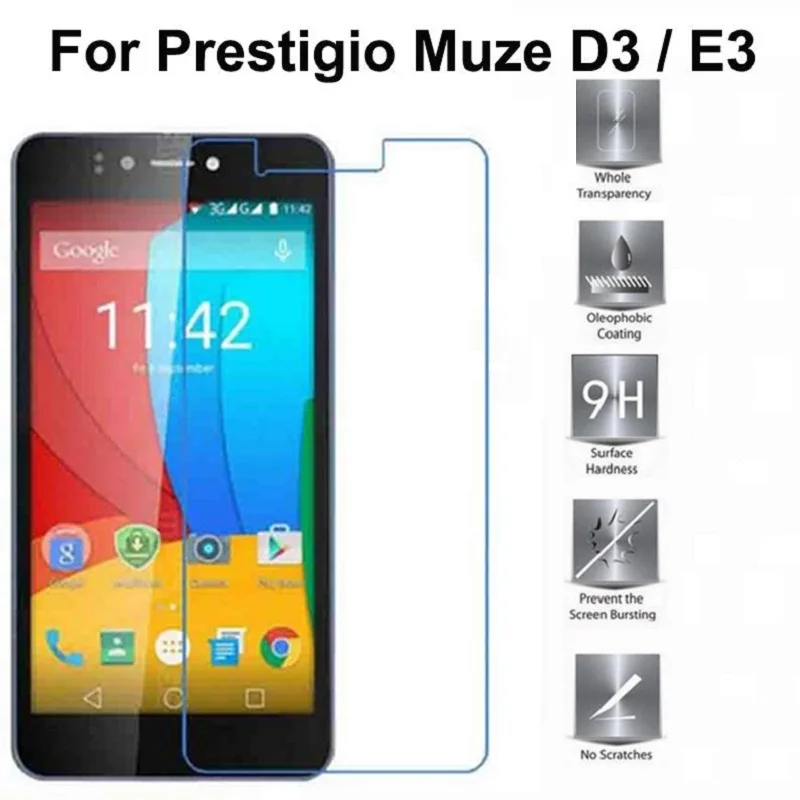 

For Prestigio Muze D3 E3 B3 K3 B7 A7 Grace Z5 D5 LTE Smartphone Glass High Quality Protective Film Explosion-proof Screen