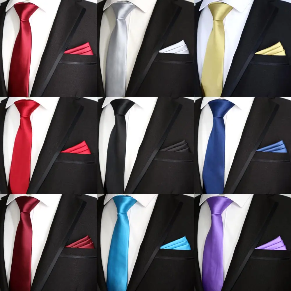 21 цвет, новинка, 7 см, мужской галстук, набор, обтягивающий, полиэстер, шелк, однотонный, простой дизайн, тонкие галстуки, карман, квадратный набор, галстук, красный, черный, вечерние