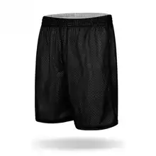 Новый Для мужчин летние спортивные Двусторонняя сетка шорты по колено Drawstring работает плюс Размеры шорты