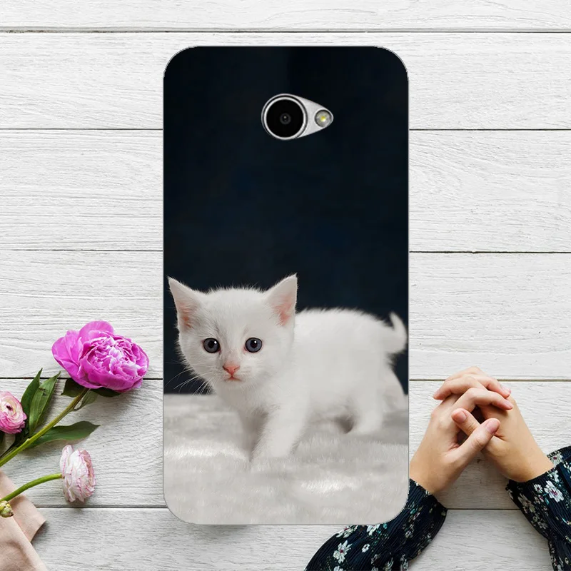 Чехол для телефона с изображением милого льва кота Жесткий LG K5 X220 X220DS X220MB 5.O&quot K 5
