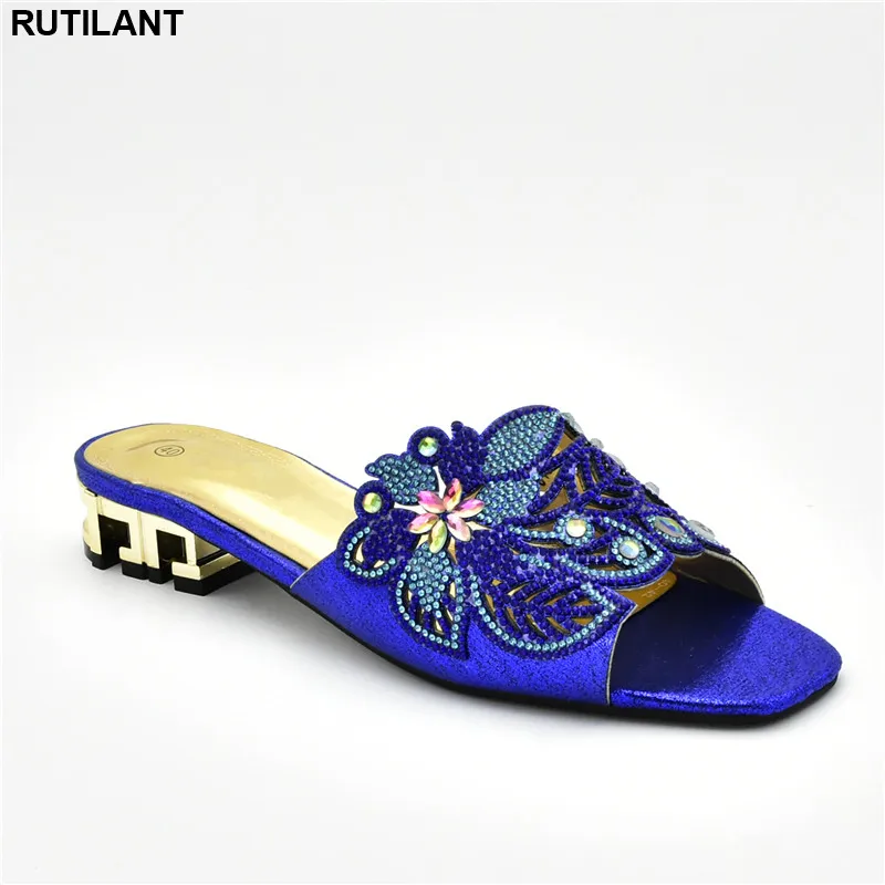 

Slip-On Designer Shoes Women Luxury 2019 Round Toe Rubber Low (1cm-3cm) Square Heel Party Pumps Women Shoes Woman Shoes PU