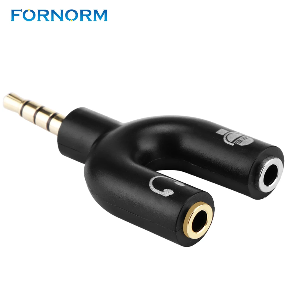 3.5mm Headset Adapter Earphone Stereo Audio Connector Splitter 1 Male