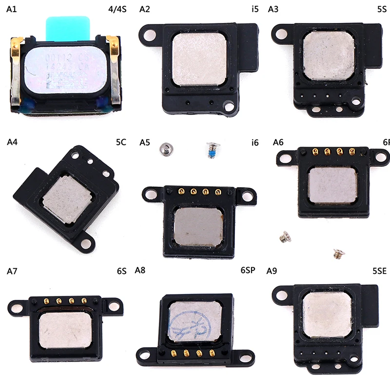1pc Earpiece Speaker For IPhone 4 4s 5 5s 5c SE 6 6S Plus Ear Speaker Earpiece Ear-Speaker Cell Phone Parts Replacement