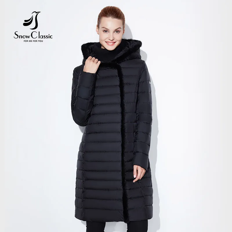 SnowClassic 2018 новая куртка Женская camperas mujer abrigo invierno пальто женщин парк Большие