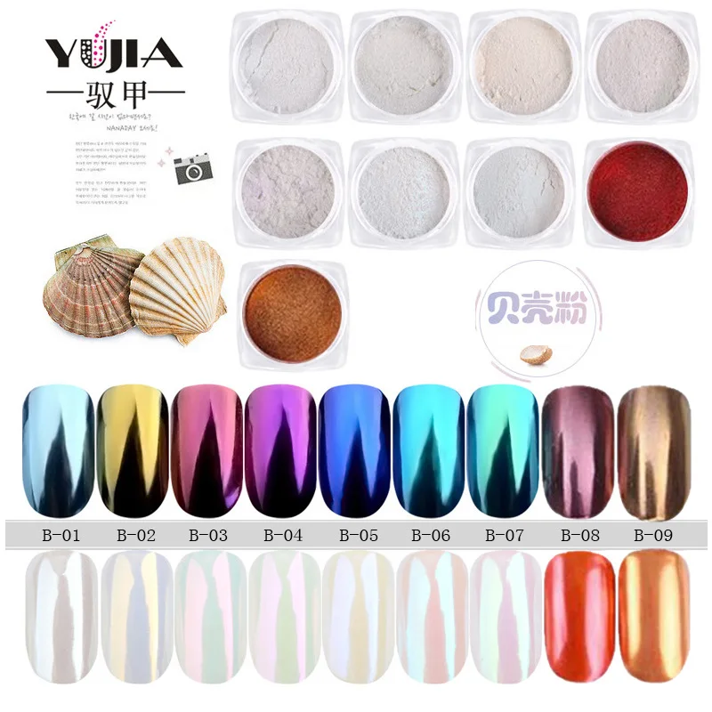

Mirror Glitter Nail Chrome Pigment Dazzling DIY Luminous Micro Holographic Powder Laser Nail Art Decorations Manicure Tool