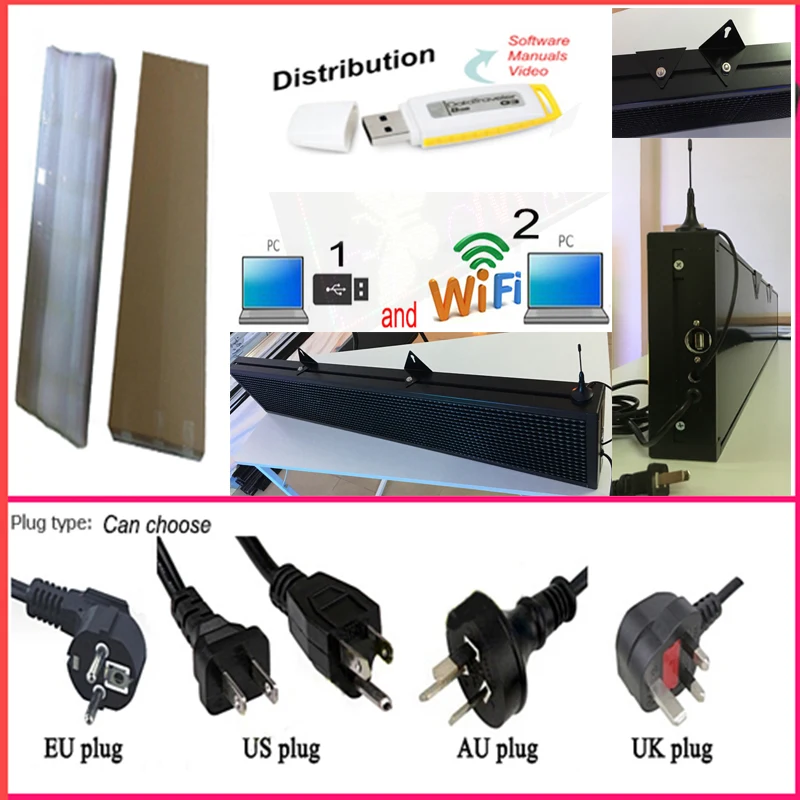 40X8 inch P10 indoor white LED sign wireless and usb programmable rolling information 1000x200MM led display screen 40X8 inch P10 indoor white LED sign wireless and usb programmable rolling information 1000x200MM led display screen