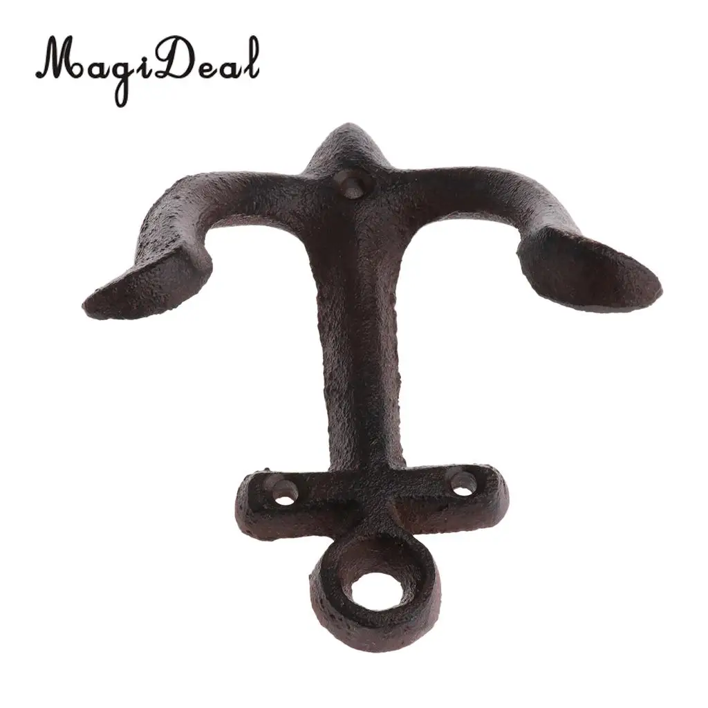 MagiDeal Metal Anchor Hooks Wall Door Mounted Clothes Towel Hat Key Hanger  Whiteandcrafted classic antique decorative wall hook
