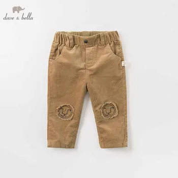 

DBW8941 dave bella autumn baby boys fashion pants children full length kids pants infant toddler dark khaki trousers