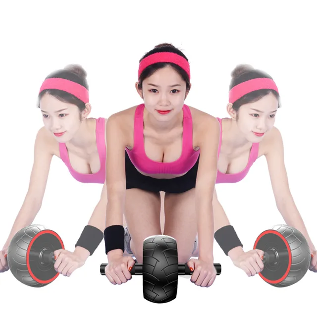 US $15.39 Ab Roller No Noise Arm Strength Exercise Body Building Fitness Abdominal Wheel Trainer Roller Home 