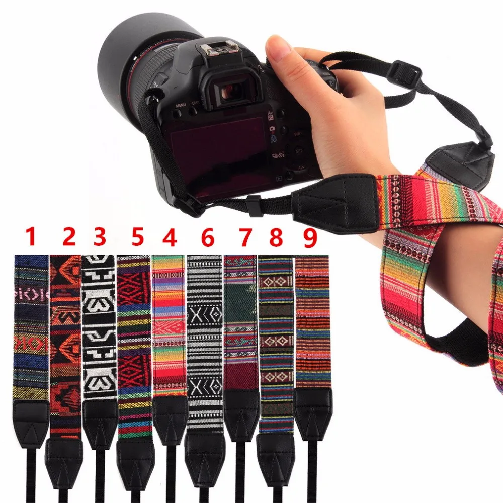 

Top Quality Vintage Style Canvas Camera Shoulder Neck Strap Belt For Nikon For Canon For Sony For DSLR Camera