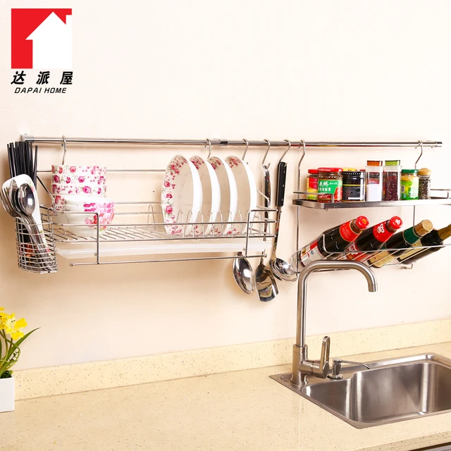 DAPAI house 304 stainless steel kitchen racks hanging wall IKEA ... DAPAI house 304 stainless steel kitchen racks hanging wall IKEA ...