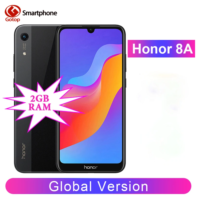 

Original Huawei Honor 8A Smartphone 6.09 inch MT6765 Octa Core Moblie Phone Android 9 Dual Camera 3GB RAM 32/64GB ROM 4G Phone