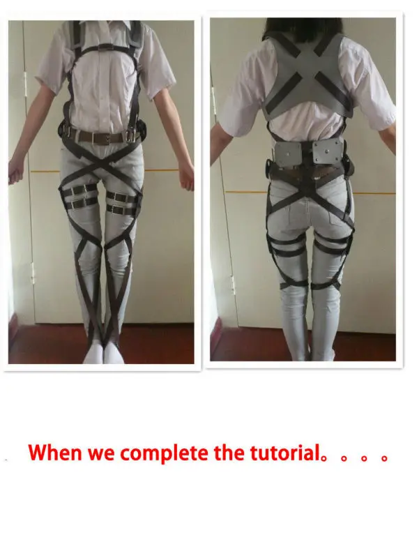 CosZtkhp Hot Anime Attack On Titan Cosplay Shingeki No Kyojin Jacket Recon Corps Leather Skirt Hookshot Belts Suspenders Ackerman Costume -Zentai shop online
