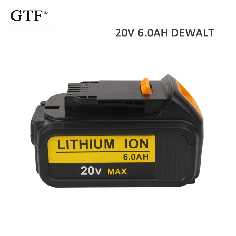 Литий ионный аккумулятор для электроинструмента Dewalt 6000 мАч 20 в 6 А|Перезаряжаемые