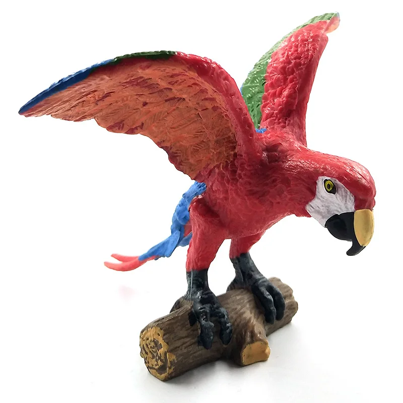 Имитация мини-попугая птица фигурка животного модель Фигурка домашний декор миниатюрное украшение для сада в виде Феи аксессуары современная статуя