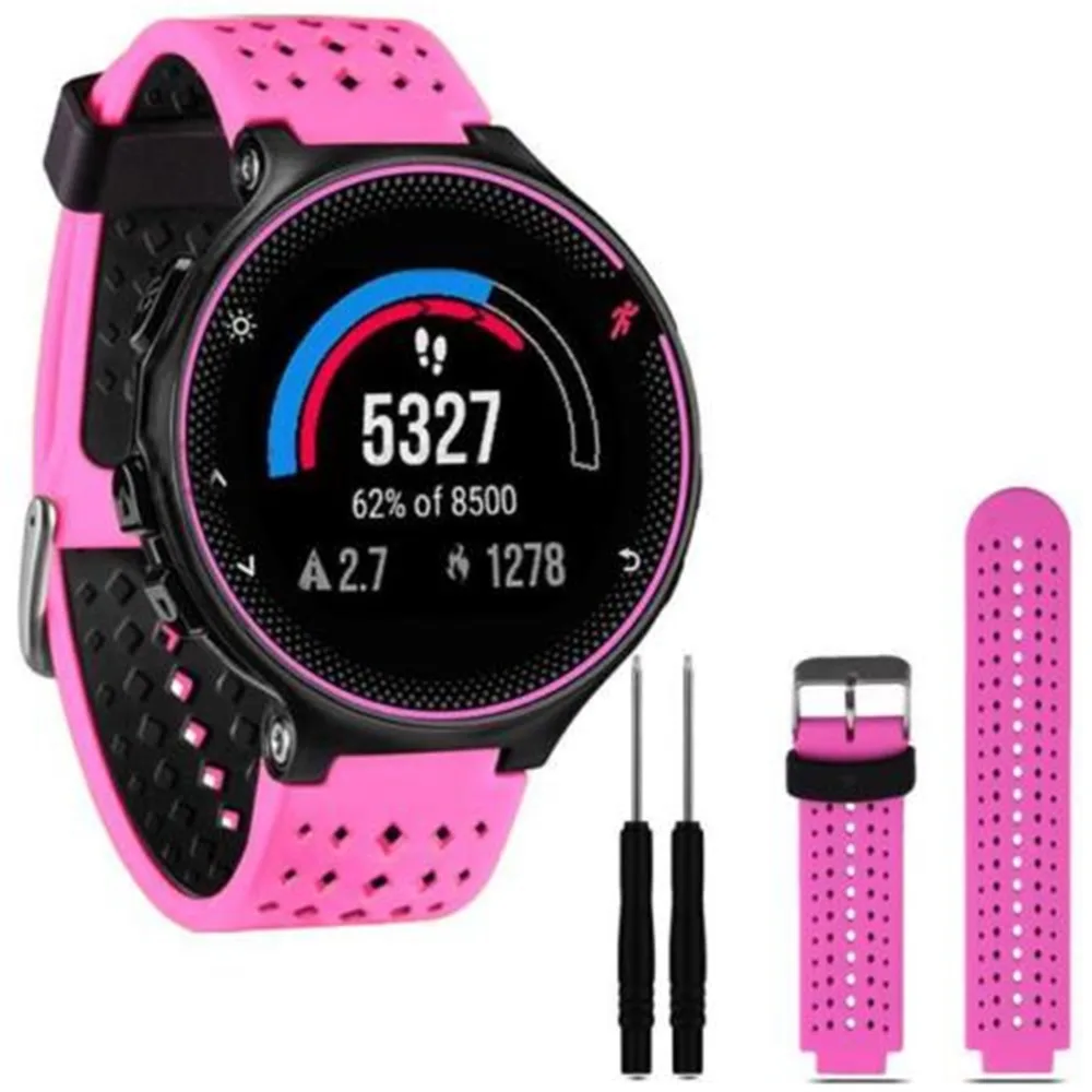 Сменный силиконовый ремешок для наручных часов Garmin Forerunner 235 630 230 gps часы 15 цветов унисекс сменный Браслет унисекс