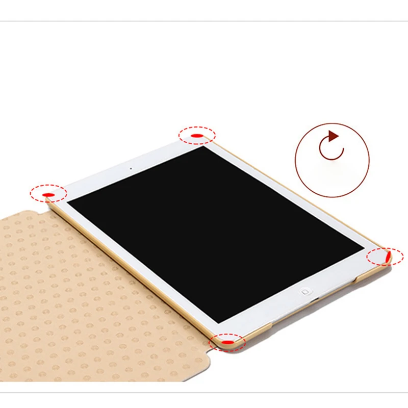 Estuches for Ipad 2018 Case PU Leather Ultra Slim Adjustable Angle Ring Smart Tablet Stand Cover for Apple Gadget A1893 A1954 Estuches for Ipad 2018 Case PU Leather Ultra Slim Adjustable Angle Ring Smart Tablet Stand Cover for Apple Gadget A1893 A1954
