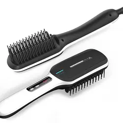 Утюг волос Выпрямитель для волос Профессиональный быстрый Универсальный Напряжение Керамика электрическая щетка для выпрямления волос