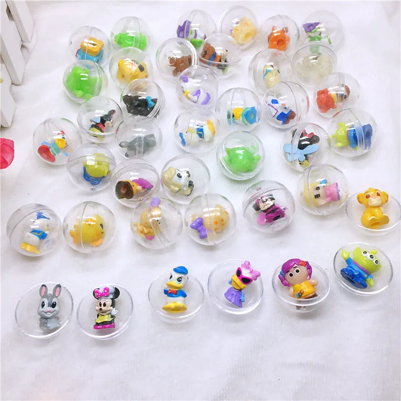 30pc/pack 28mm diameter transparent plastic ball capsules toy with