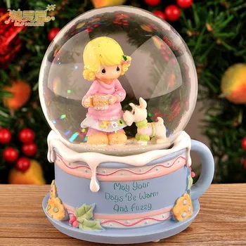 

Fairy Doll Puppy crystal ball music box music box creative birthday gift to send girls girlfriends kids children