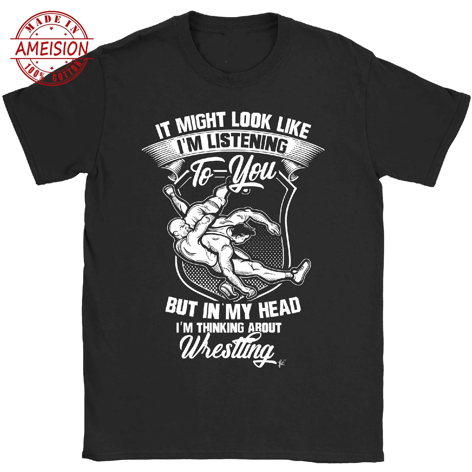 جديد الصيف الساخن بيع أزياء رجالي 2019 نظرة مثل الاستماع ولكن أنا التفكير المصارعة قميص رجالي المحملة قميص جديد الصيف الساخن بيع أزياء رجالي 2019 نظرة مثل الاستماع ولكن أنا التفكير المصارعة قميص رجالي المحملة قميص