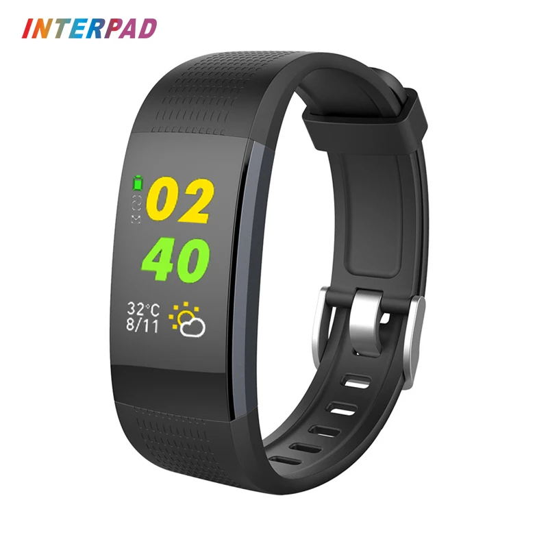 

Interpad Smart Wristband 0.96 OLED 3D Dynamic Interface Fitness Tracker Smart Bracelet With Heart Rate Optic Sensors Smart Band