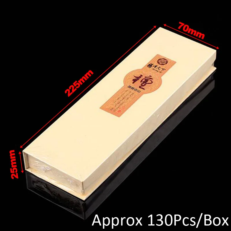Лаошан сандалового дерева Ладан Щупы для мангала приблизительно 130 шт./кор. натуральный Медитации ароматические stick Ладан+ 1 шт. Медь Ладан держатель