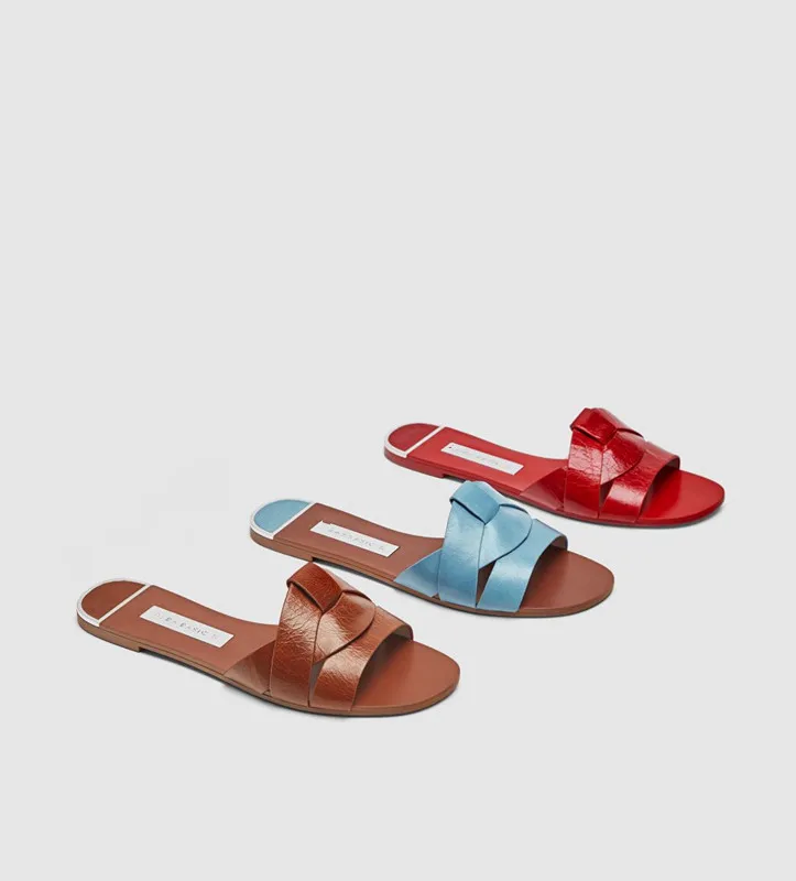XYD Women Pointed Toe Mule Slide Sandals Rhinestone Buckle High Heel Slip On Slipper Pumps