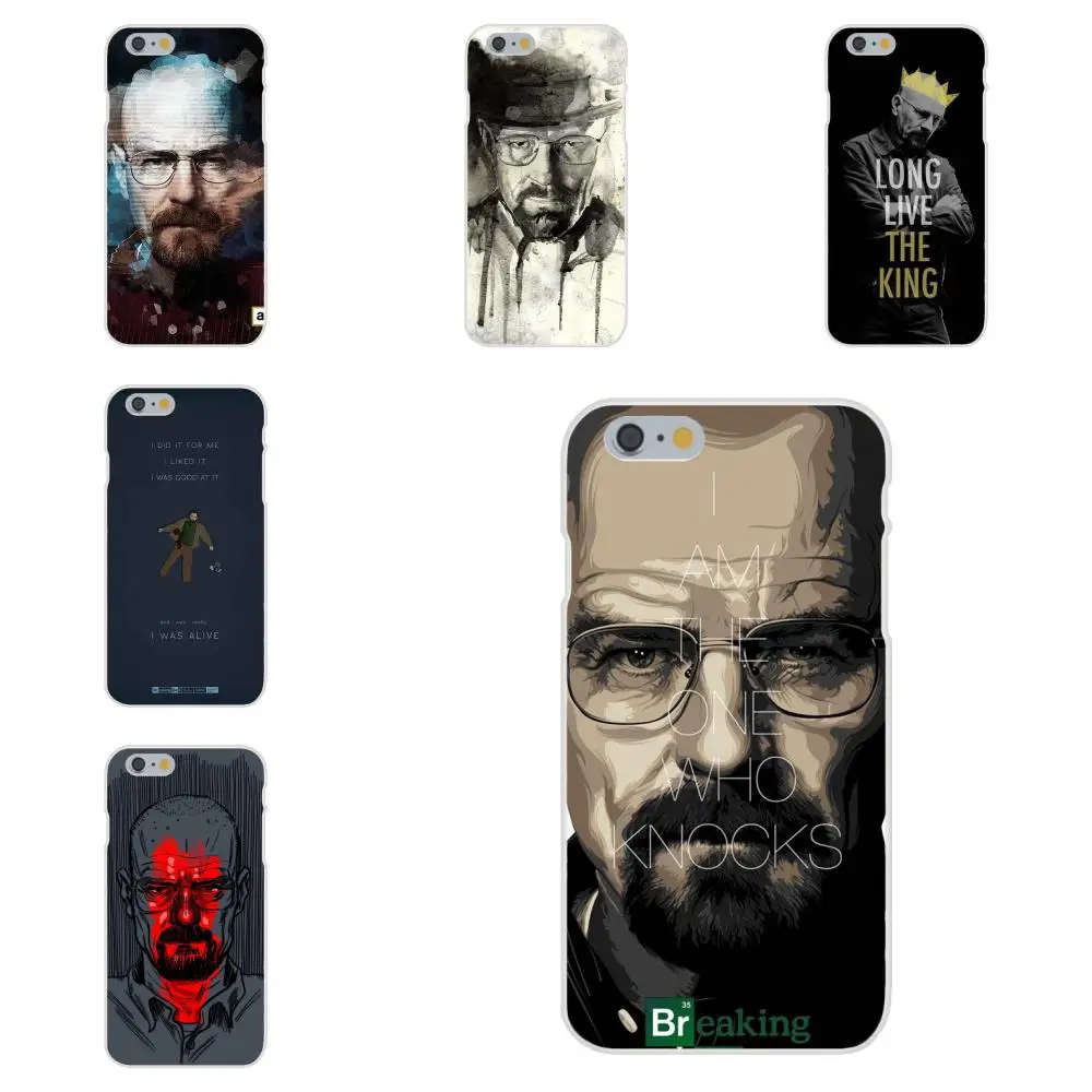 For Apple iPhone X XS Max XR 4 4S 5 5C 5S SE 6 6S 7 8 Plus TPU Cellphone Transparent Breaking Bad Walter | Мобильные телефоны и