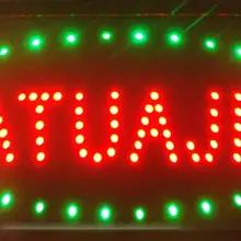 CHENXI Прямая поставка специально низкая мощность 10X19 дюймов semi-открытый Ultra Bright Бег tatuajes магазине светодио дный Neon открытым освещенный знак