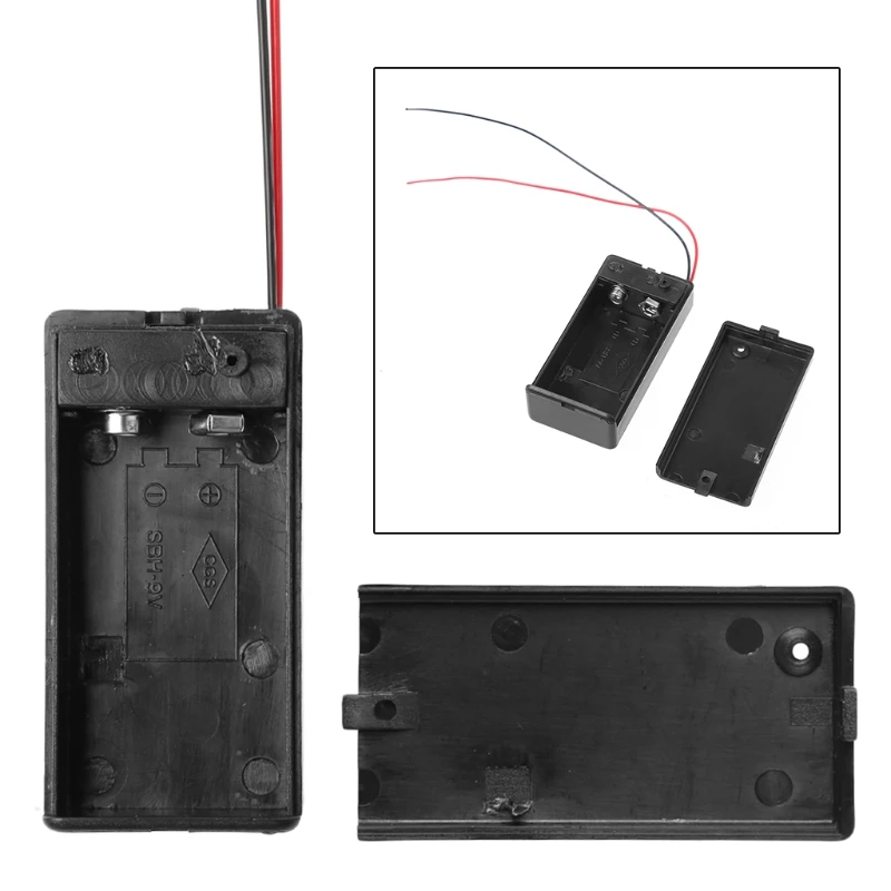 Новый DIY 9V держатель батареи коробка контейнер для хранения с кабелем вкл/выкл