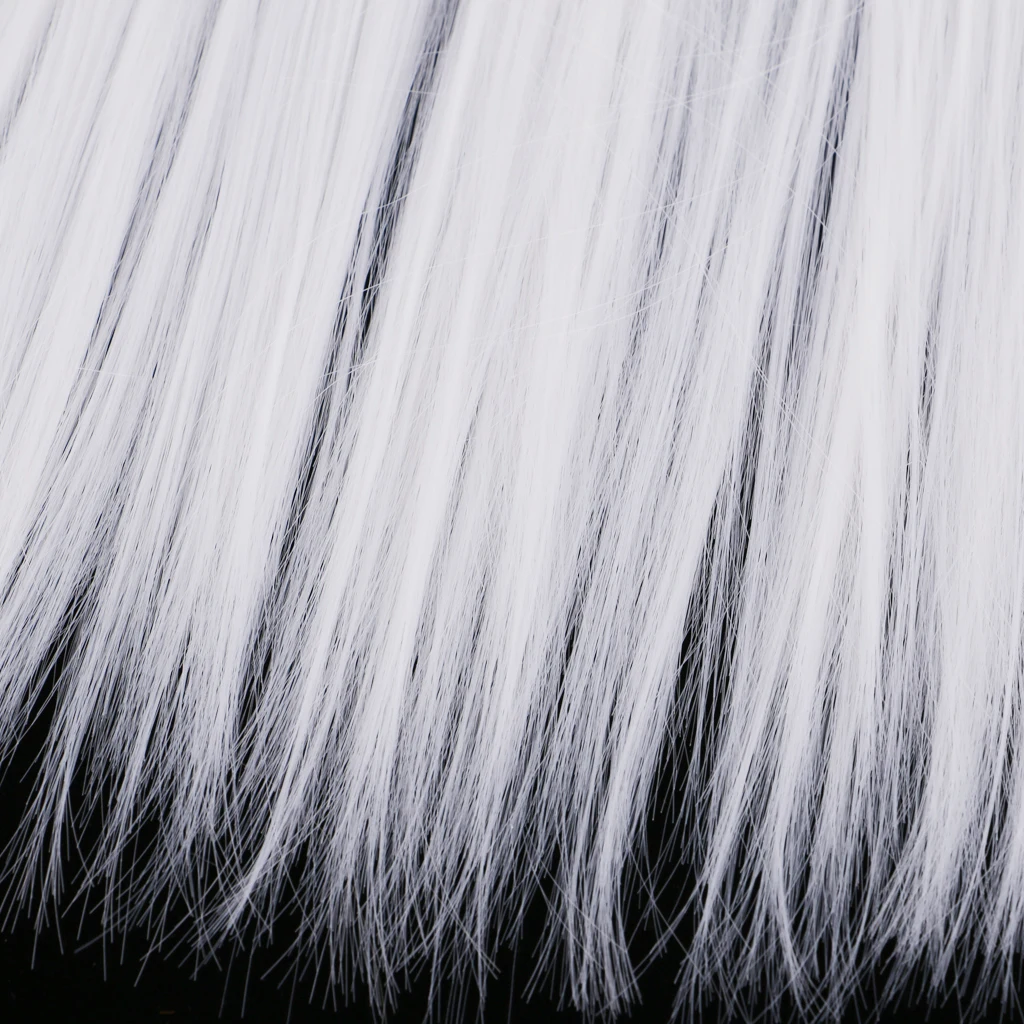 25x100cm Straight Hair Heat Resistant Doll Hair Doll Making Supplies Hair Wigs BJD Doll Hair Wig - White