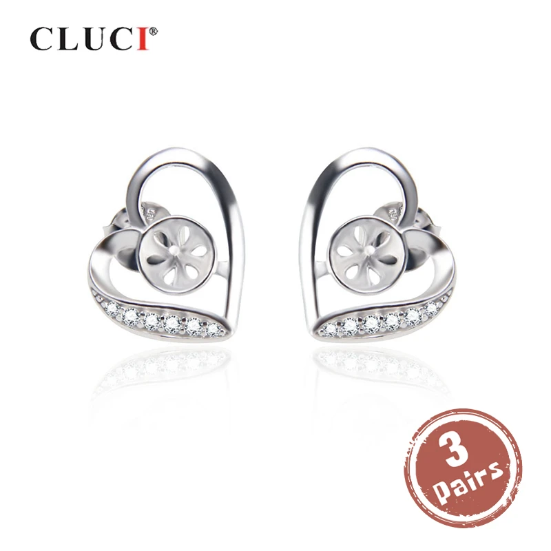 

Серьги женские из серебра 925 пробы с жемчугом, 3 пары
