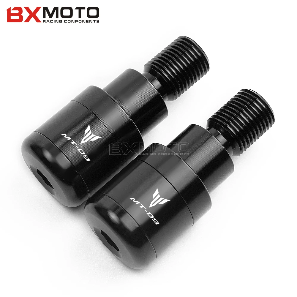 

CNC Aluminum Motorcycle Handlebar Ends Grips Handler Bar Plug For yamaha MT09 MT07 TMAX FZ-7 FZ-9 XSR900 Ends Caps With logo