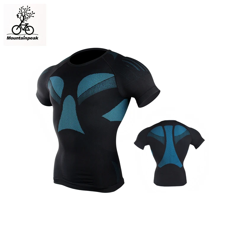 

Mountainpeak Running Exercise Breathable Quick Dry Short Sleeved Shirt and Female Marathon Compression Clothing running T-shirt