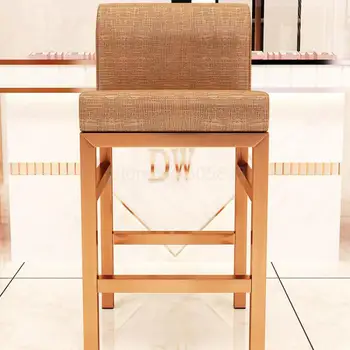 

Front Desk Chair, Backrest, High Legs, Bar Chair, Family Bar Chair, Jewelry Store Stool, Cash Register, Reception Chair