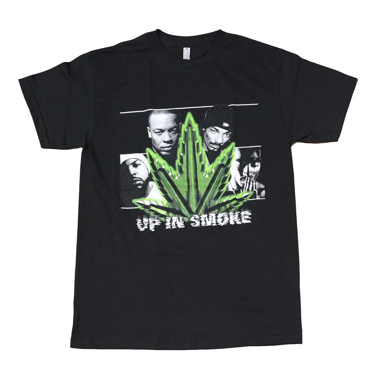 Up IN SMOKE Grahpic Для мужчин футболка черная Повседневное хлопок короткий рукав