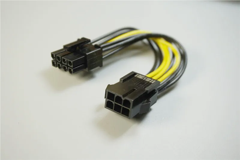 2 шт. GPU PCI Express E 6 pin to 8 Pin Видеокарта Графическая карта кабель адаптера питания PC 10