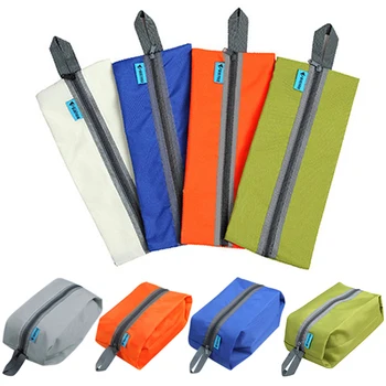 

Hot Portable Waterproof Hook Travel Pouch Shoe Wash Bag Zipper Toiletry Makeup Storage Pouch 5QVI