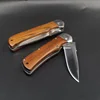 Cuchillo de bolsillo plegable EDC, multiherramienta de defensa, táctico, supervivencia, Campamento, caza, combate al aire libre, mango de madera ► Foto 1/6