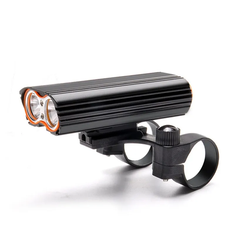 

2400 Lumen Cycling Lamp Flashlight Bicycle Front Light Rechargeable Bike Lights Dual LED Headlight Torch Bicycle Accessories