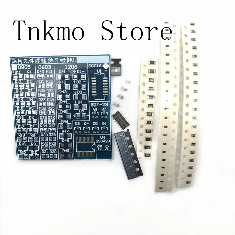 1 Набор SMT SMD компонентов Сварочная доска для практики пайки набор