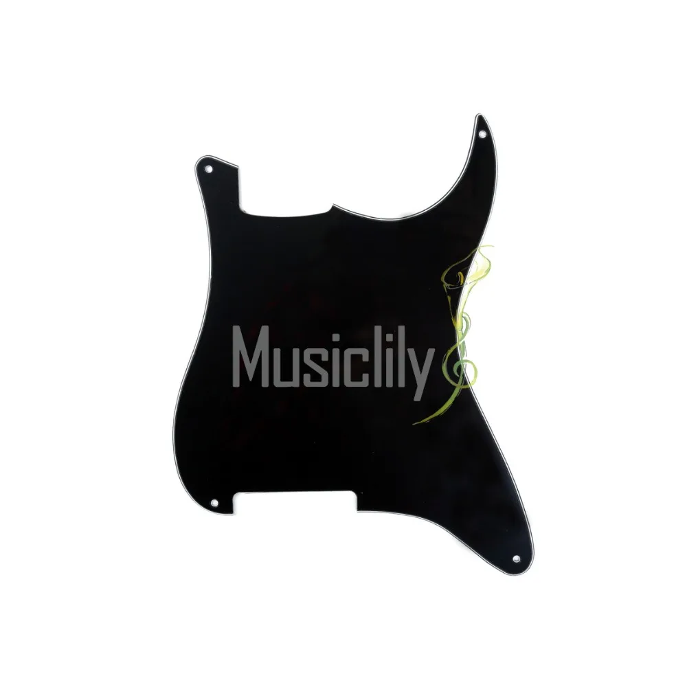 Musiclily множественный цвет 3 слойная ПВХ очертить накладку для FenderStrat Санкт-гитары на заказ Musiclily множественный цвет 3 слойная ПВХ очертить накладку для FenderStrat Санкт-гитары на заказ